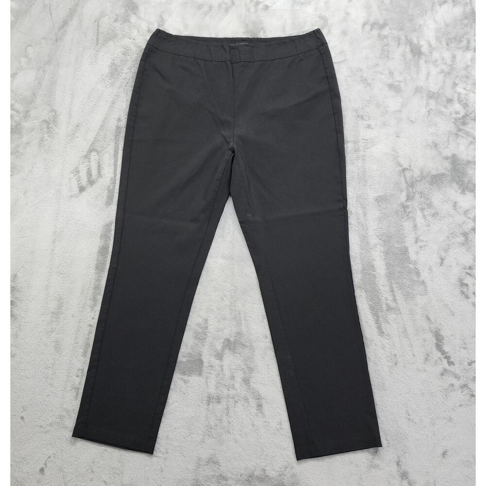 Who What Wear Pants Womens 16 Black High Rise Cropped Pull On Stretch Office